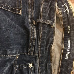 Crown & Ivy Cropped Boot Jeggings